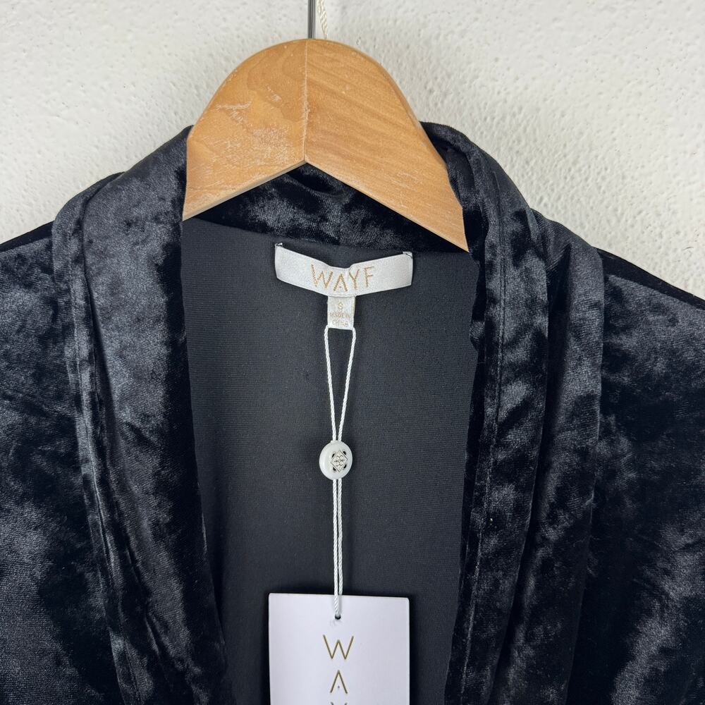NWT WAYF Velvet Belted Robe - Picture 2 of 5